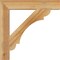 Ekena Millwork Olympic Block Rough Sawn Bracket, Western Red Cedar, 4"W x 26"D x 26"H BKT04X26X26OLY05RWR - alternate 2